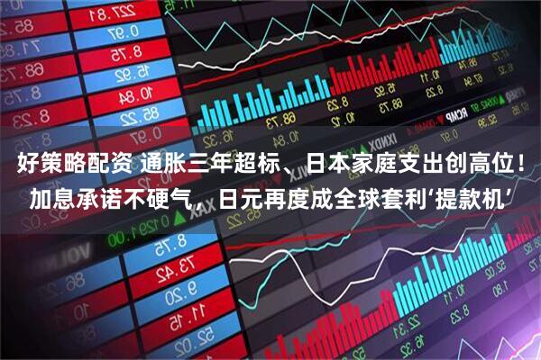 好策略配资 通胀三年超标、日本家庭支出创高位！加息承诺不硬气，日元再度成全球套利‘提款机’